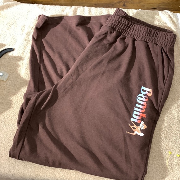Womens Disney sweat pants Bambi NWT size 2XL XXL plus casual sweats sweatpants - Picture 1 of 6